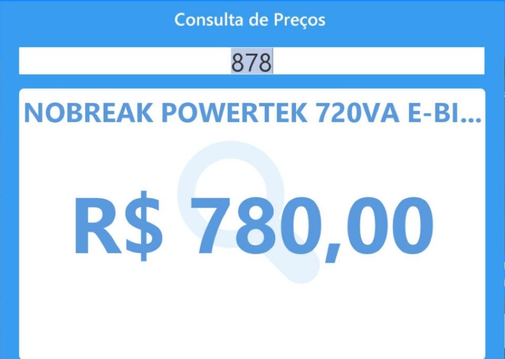 Consulta de preços no PDV